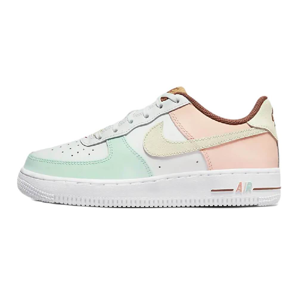 Кроссовки Nike Air Force 1 LV8, белый/зеленый/желтый - фото