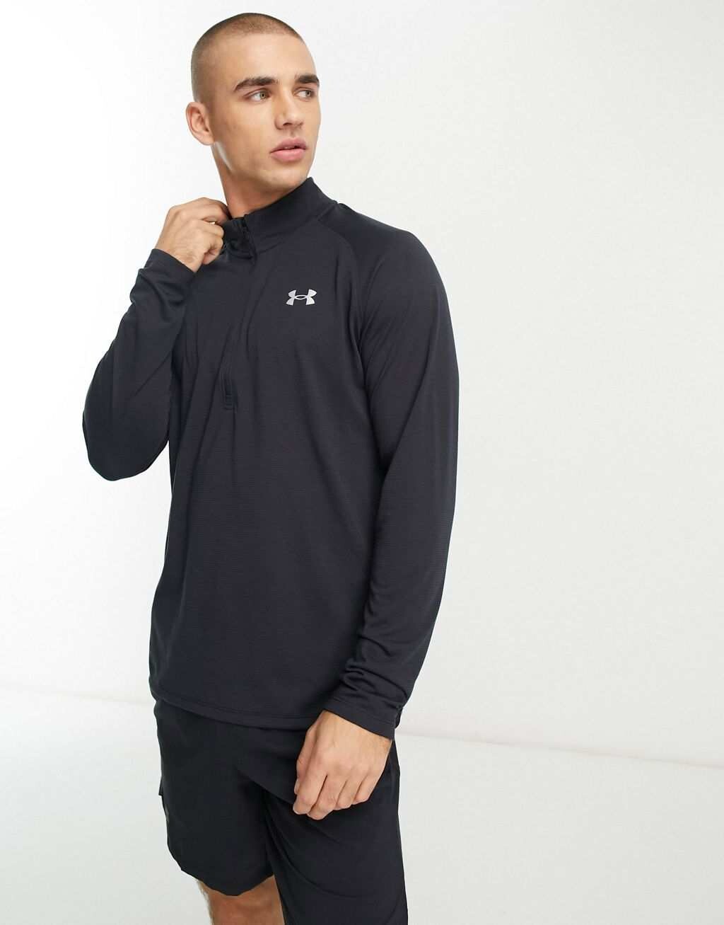 

Черная толстовка на молнии с половиной молнии Under Armour Streaker