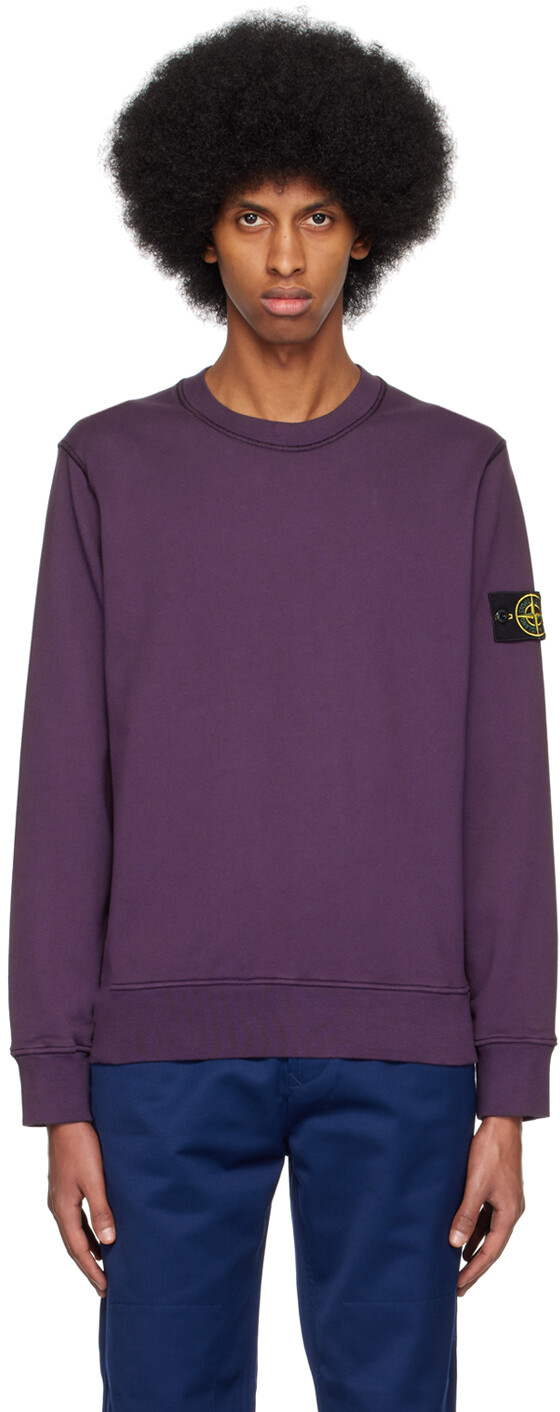 

Пурпурный свитшот с круглым вырезом Stone Island