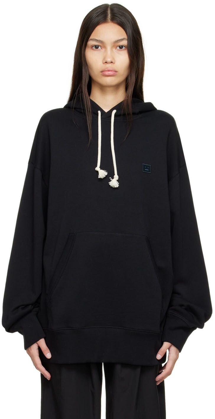 

Черный худи из органического хлопка Acne Studios