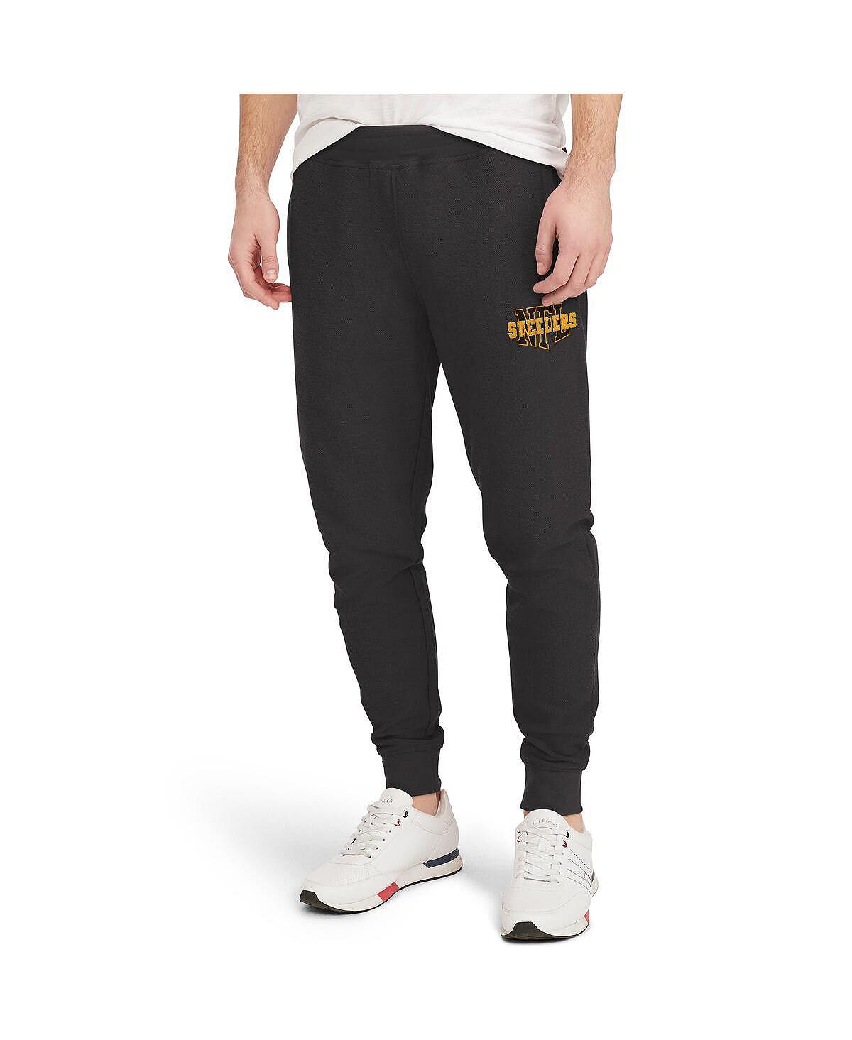 Мужские черные брюки pittsburgh steelers mason jogger Tommy Hilfiger, черный - фото