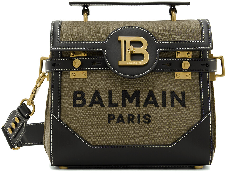 

Хаки и черная сумка B-Buzz 23 Balmain