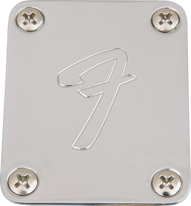 ПЛАСТИНА F ДЛЯ FENDER STRAT TELE MUSTANG P-BASS Jazz Пластина для грифа neckplate - фото