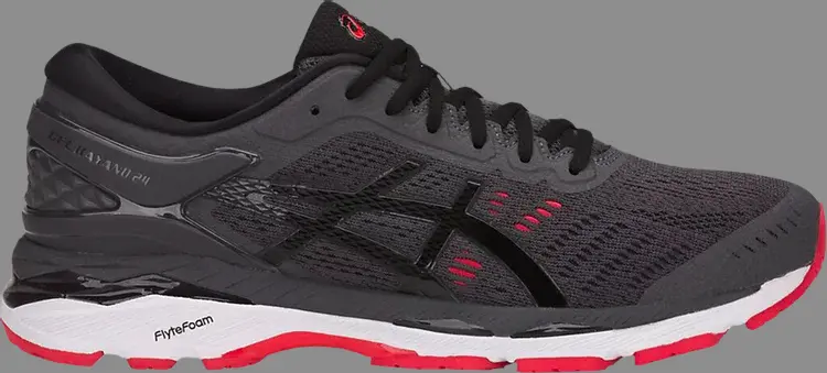 

Кроссовки gel kayano 24 'grey fiery red' Asics, серый