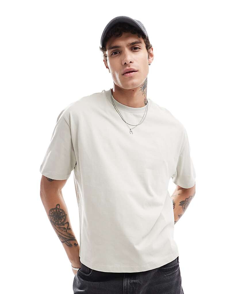 

ASOS DESIGN – Essential – бежевая футболка свободного кроя