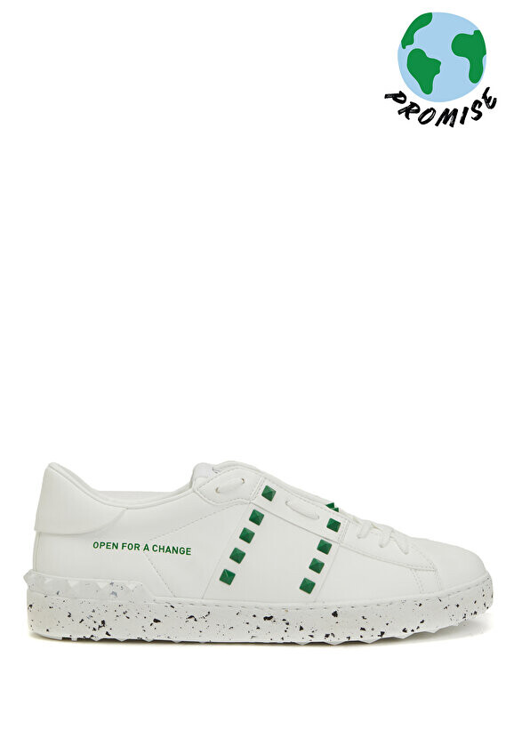 

Rockstud бело-зеленые мужские кроссовки Valentino Garavani