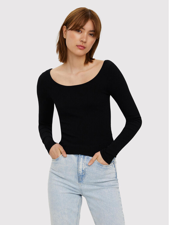 Узкая блузка Vero Moda, черный узкая блузка vero moda curve черный