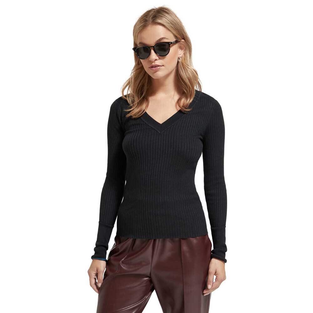 

Свитер Scotch & Soda 176855 V Neck, черный