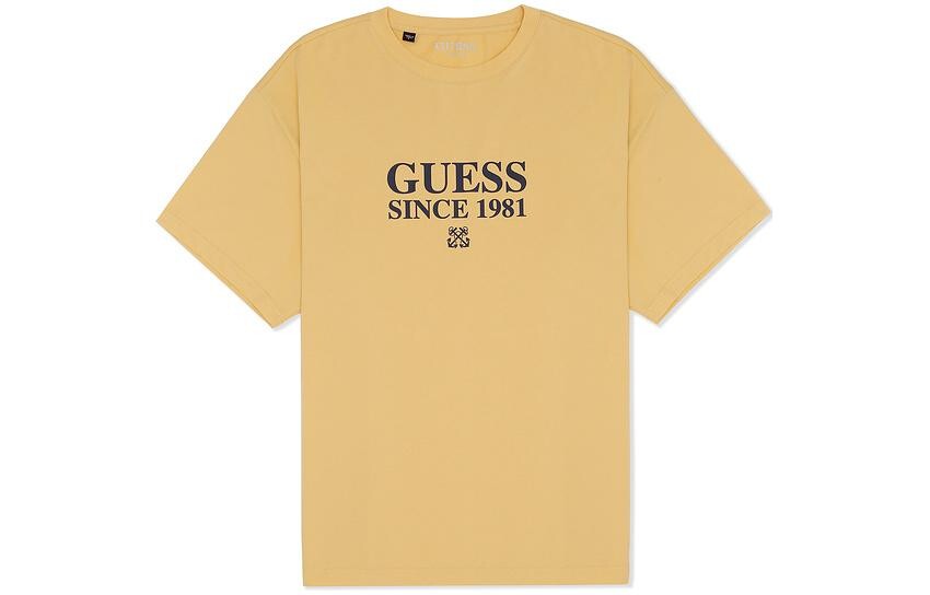 

Футболка мужская YLW - желтая Guess, желтый