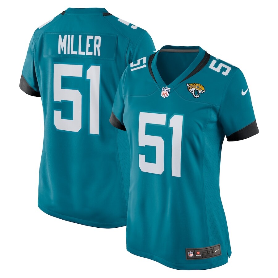 

Джерси Nike Jacksonville Jaguars, бирюзовый