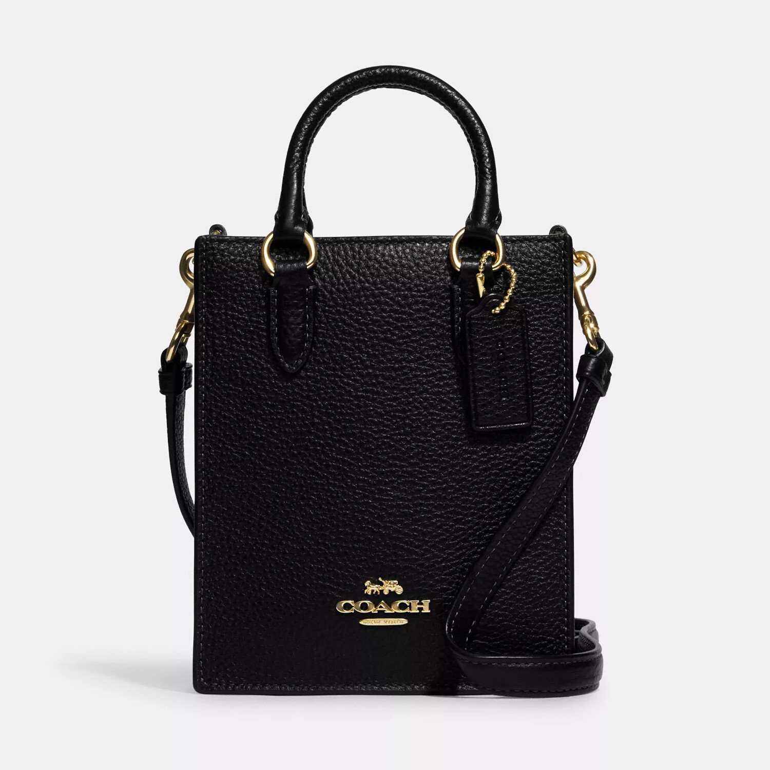 

Сумка Coach Outlet North South Mini Tote, золотой/черный