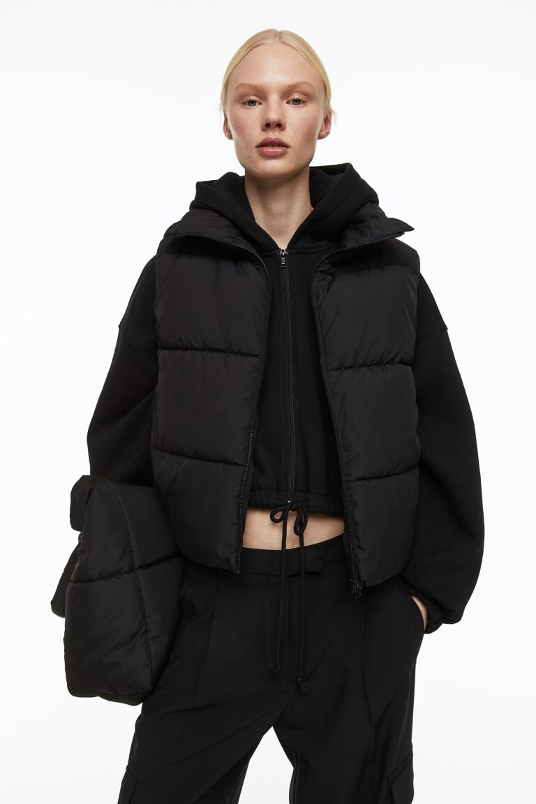 

Пуховик H&M, черный