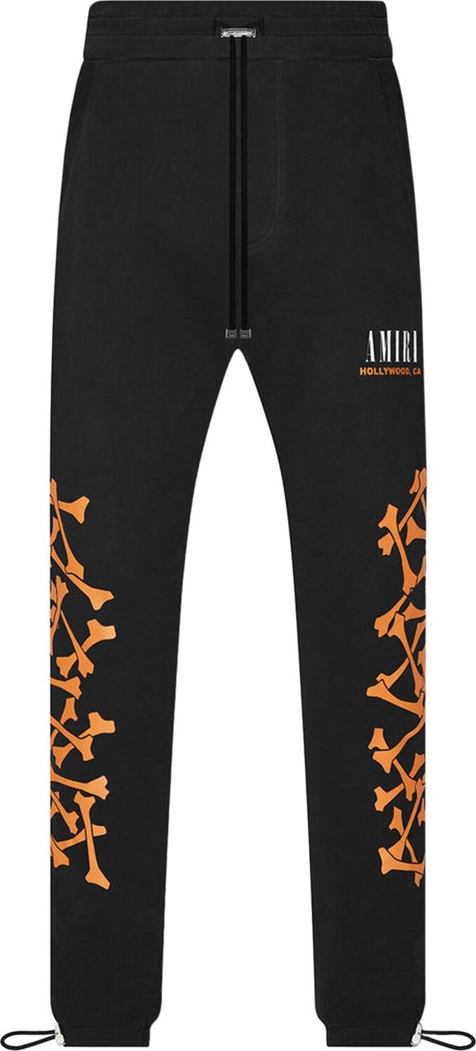 

Спортивные брюки Amiri Bones Sweatpant 'Black/Orange', черный