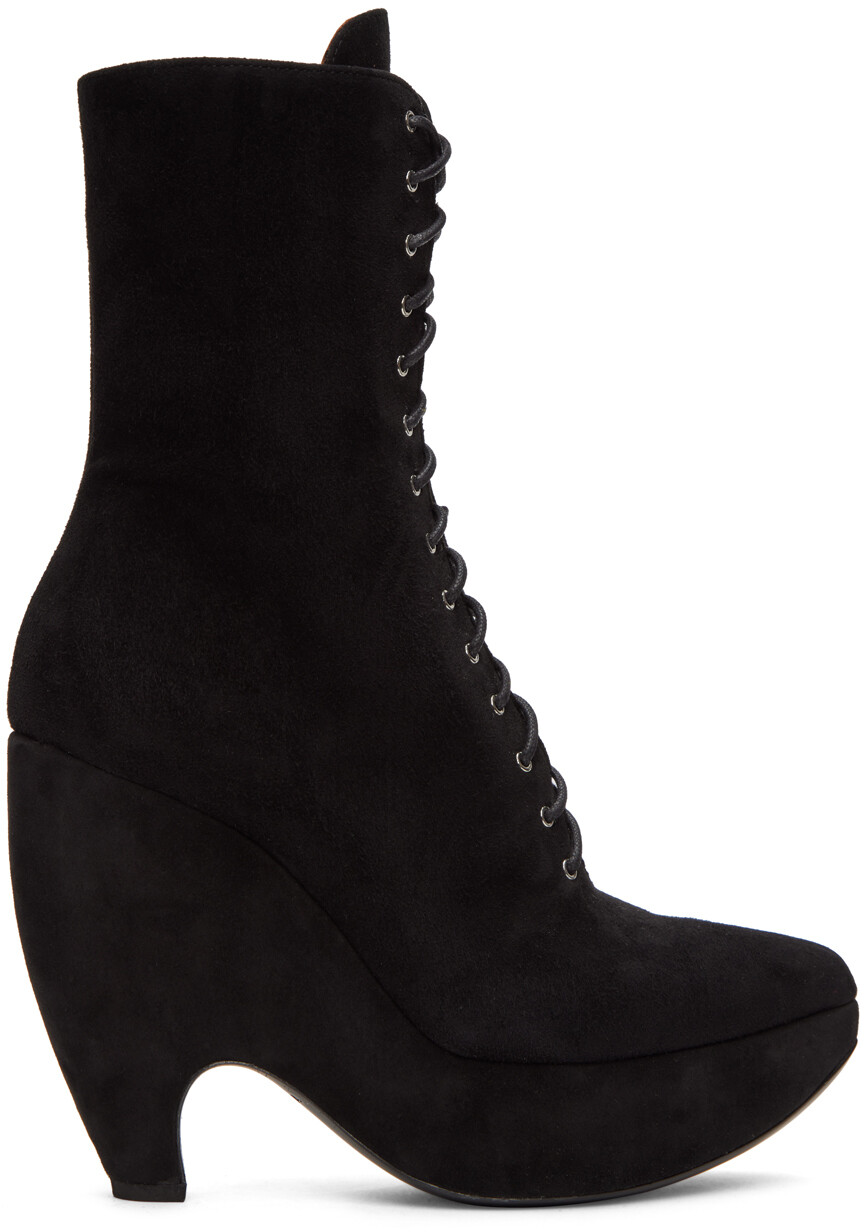 

Черные сапоги из плексигласа ALAÏA, Черный