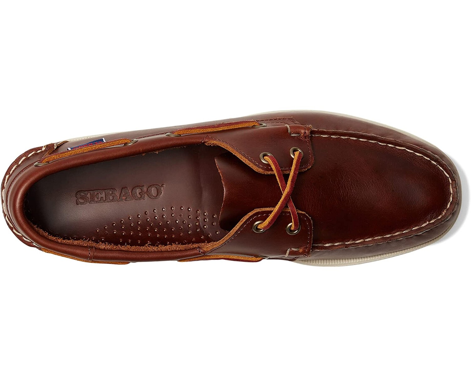 

Лодочные туфли Docksides Portland Waxed Sebago, браун