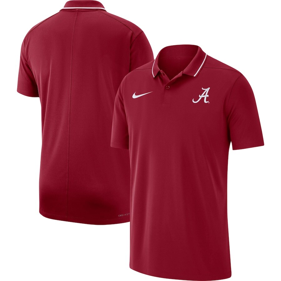 

Поло с коротким рукавом Nike Alabama Crimson Tide, малиновый