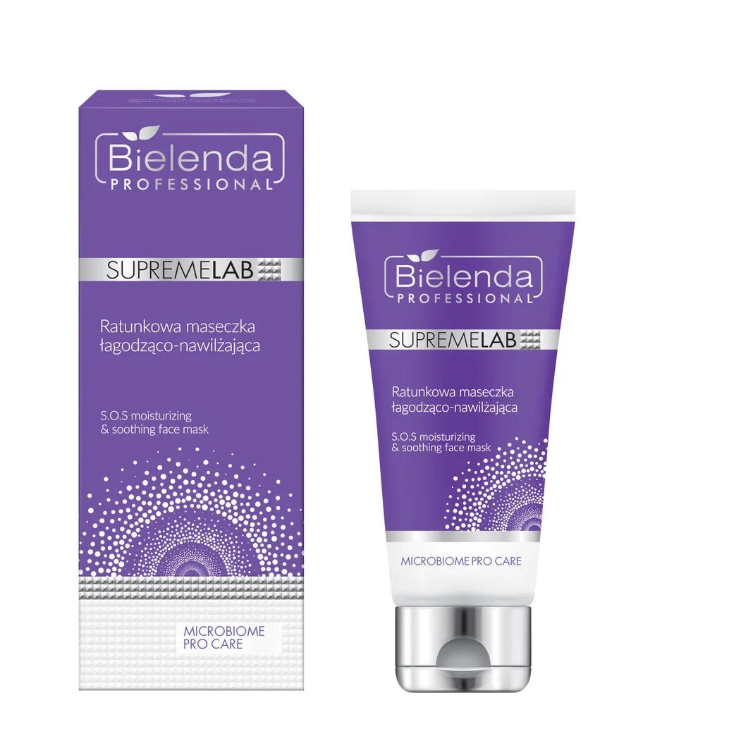

Bielenda Professional SupremeLab Microbiome Pro Care аварийная успокаивающая и увлажняющая маска 70мл