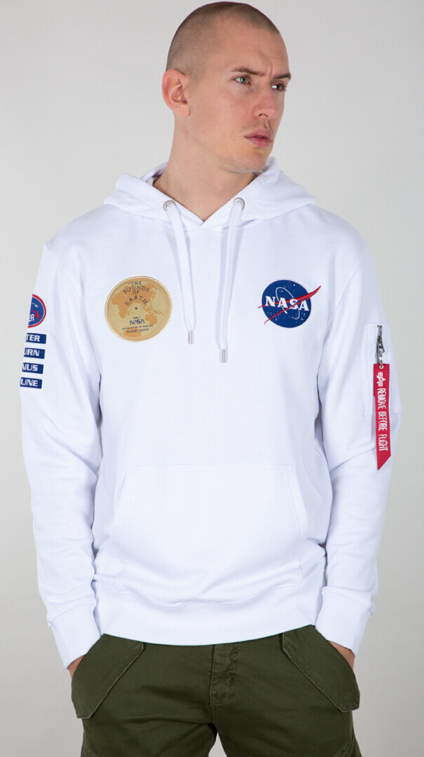 

Балахон Alpha Industries NASA Voyager, белый