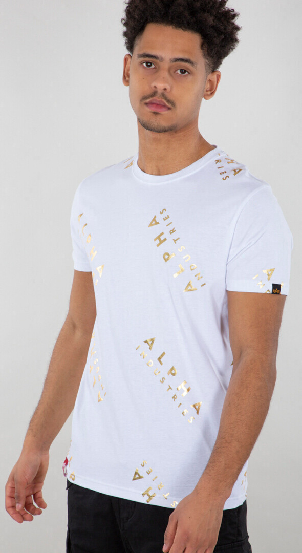 

Футболка Alpha Industries AOP Foil Print, белая