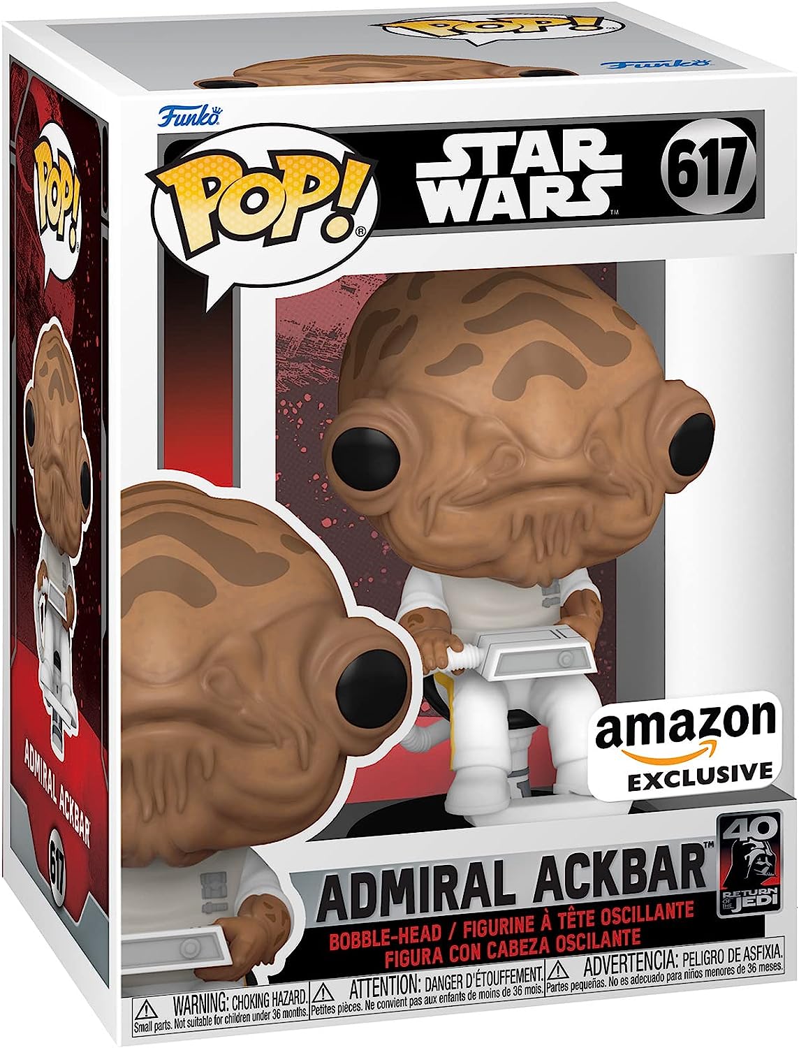 Фигурка Funko POP! Star Wars: Return of The Jedi 40th Anniversary - Admiral Ackbar