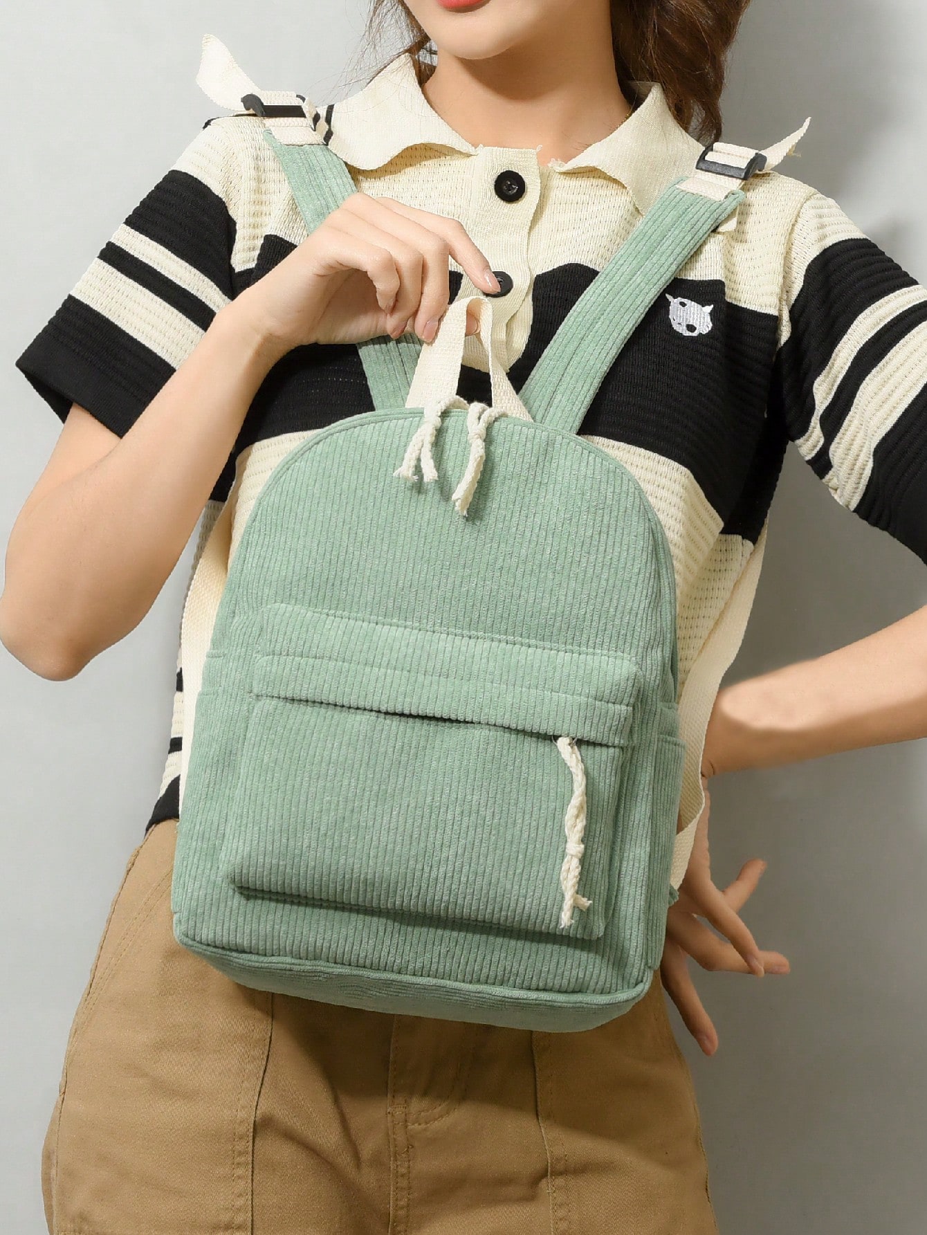 Классический рюкзак с графическим рисунком вельвета, зеленый рюкзак с принтом рюкзак с регулируемым плечевым ремнем и мягкой подкладкой mountain warehouse розовый