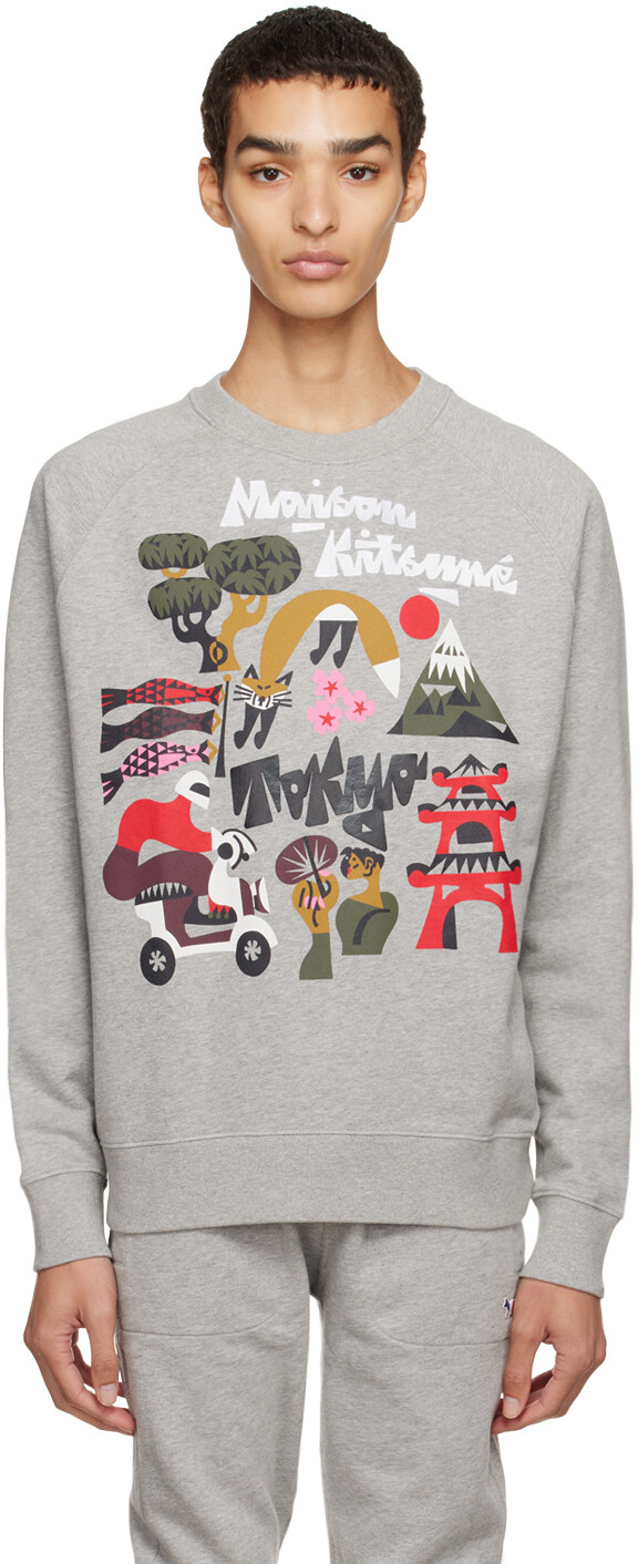

Серый свитшот Bill Rebholz Tokyo Maison Kitsuné