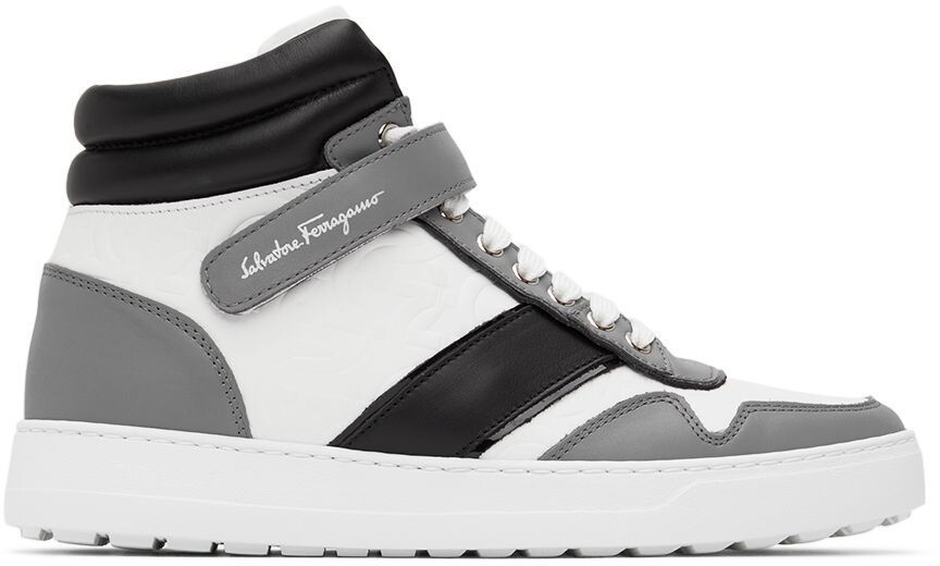 

Белые высокие кеды Noe Ferragamo