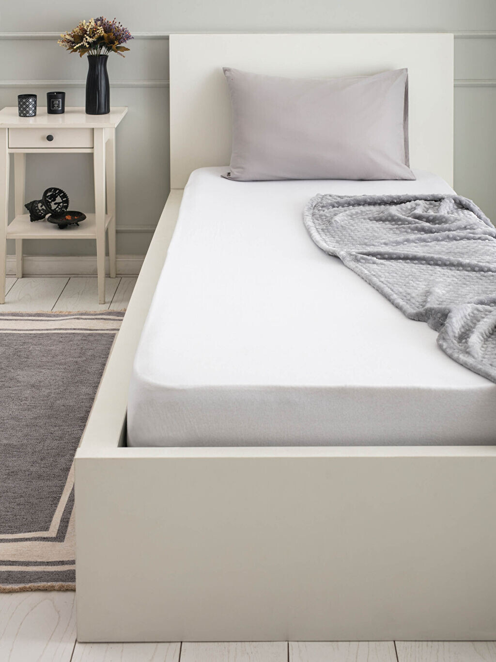 

Односпальная эластичная вязаная простыня LCW Home