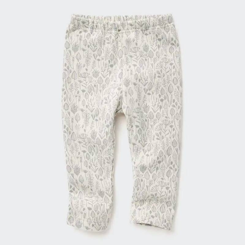 

Легинсы для малышей Uniqlo Toddler Fleece Flower Print, белый