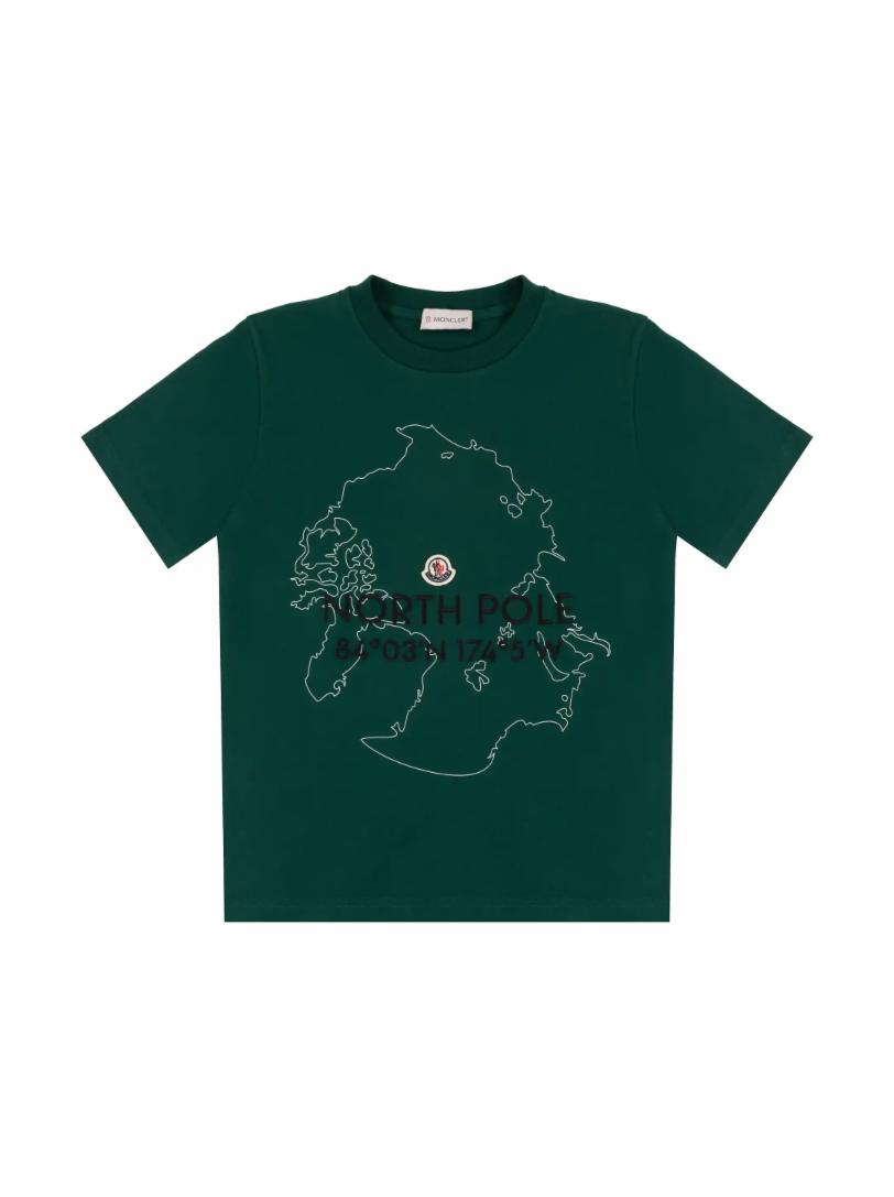 цена Хлопковая футболка с логотипом Moncler