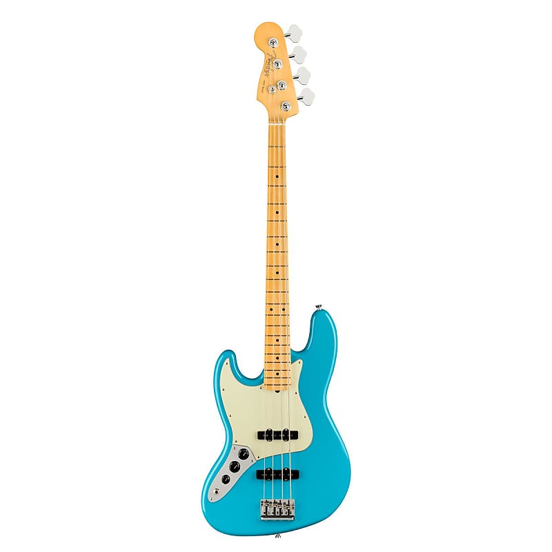 Бас-гитара Fender American Professional II Jazz для левшей, кленовый гриф, синий - фото