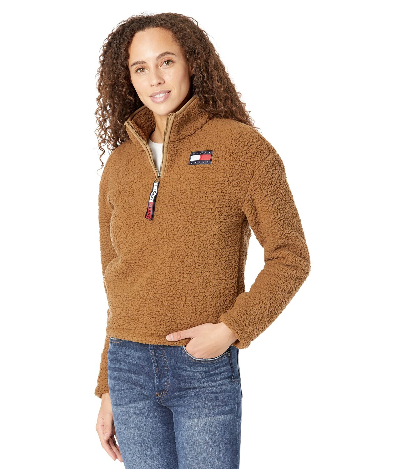 

Толстовка Tommy Jeans, Sherpa Solid Pullover