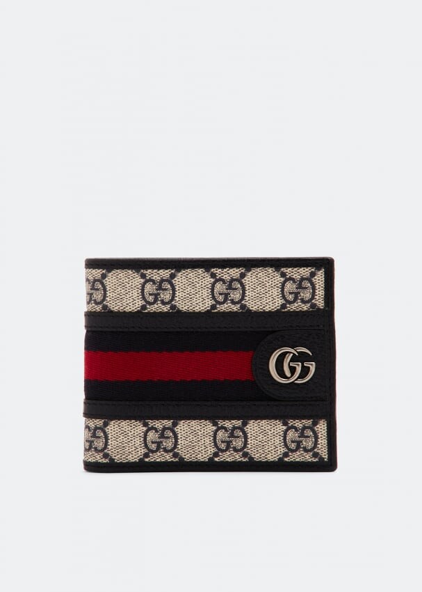 Кошелек GUCCI Ophidia GG wallet, синий кошелек gucci ophidia card case wallet коричневый