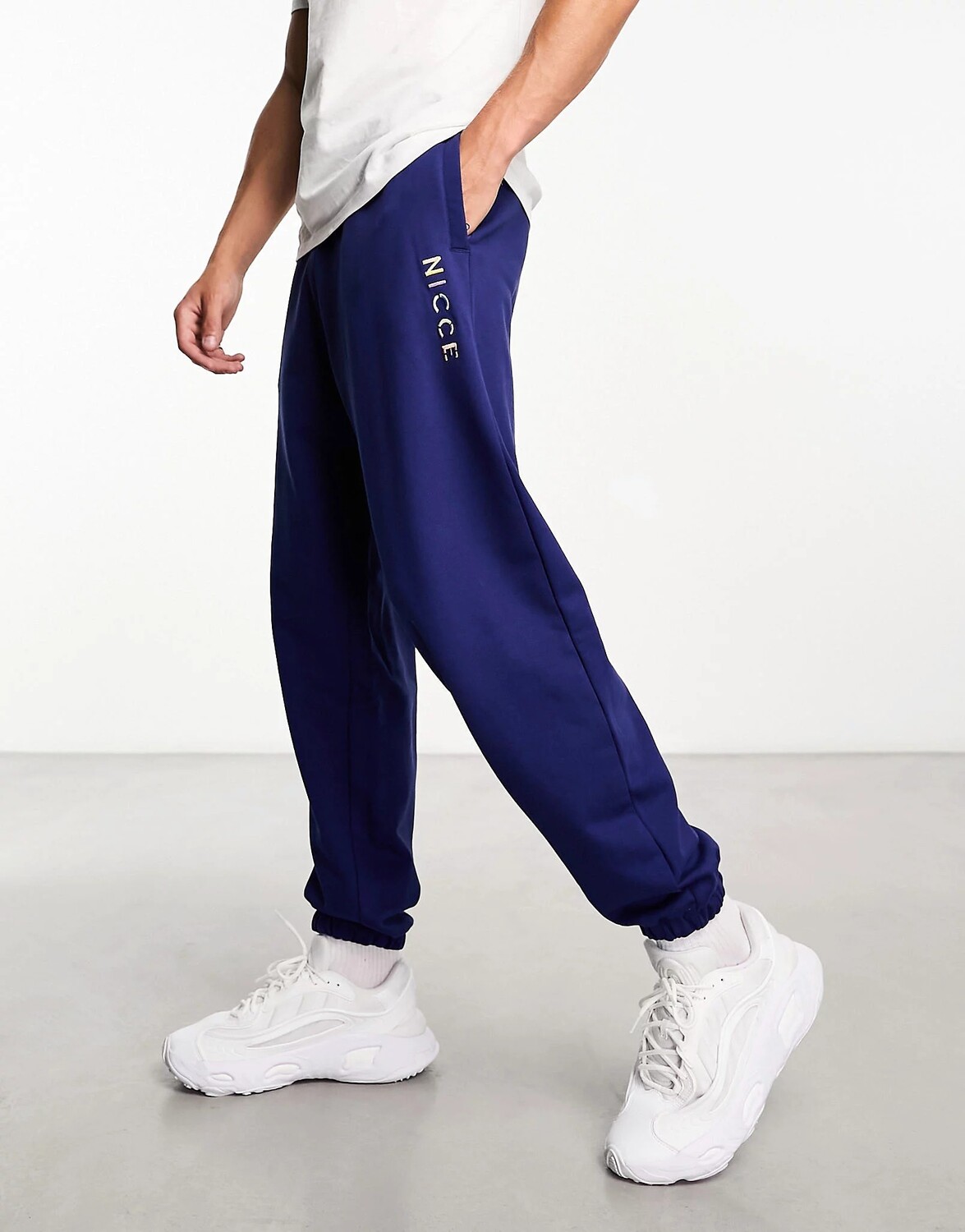 

Спортивные брюки Nicce Split Logo Jersey, темно-синий