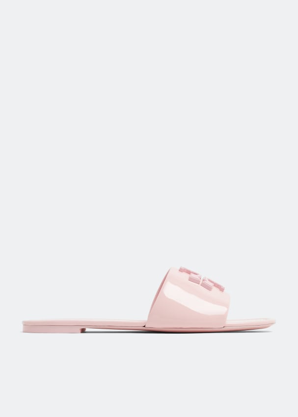 Сандалии TORY BURCH Eleanor slide sandals, розовый цена и фото