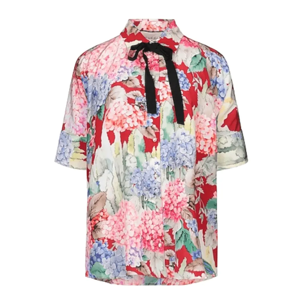 

Блуза Gucci, бордовый