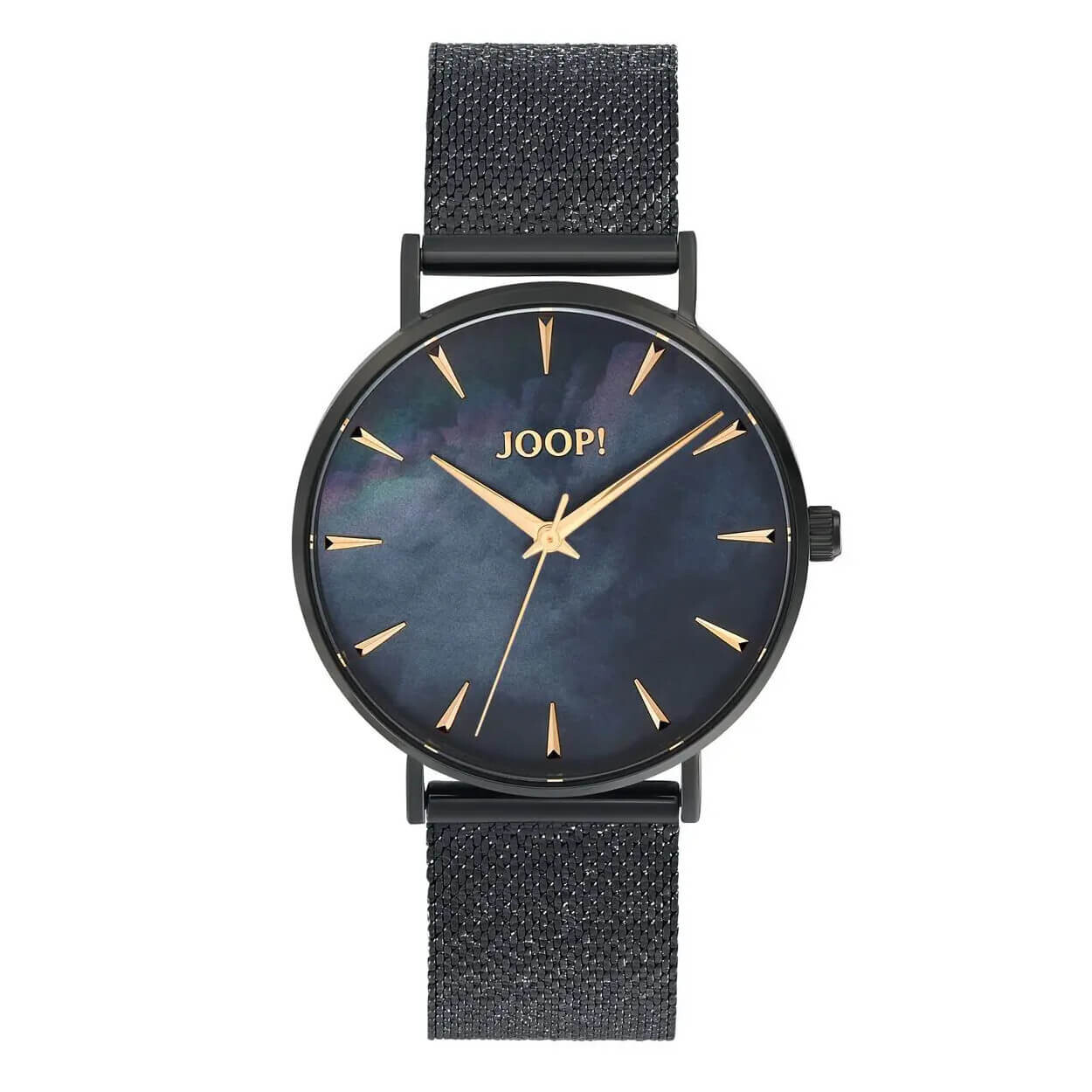 

Женские аналоговые наручные часы JOOP! Quartz Stainless Steel IP Black, черный/золотой
