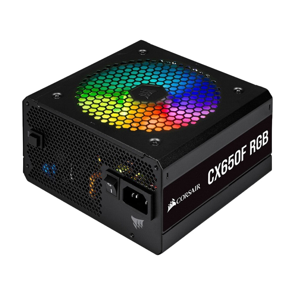 Блок питания Corsair CX650F RGB, 650 Вт, черный блок питания fsp q dion qd 650 80plus 650 вт