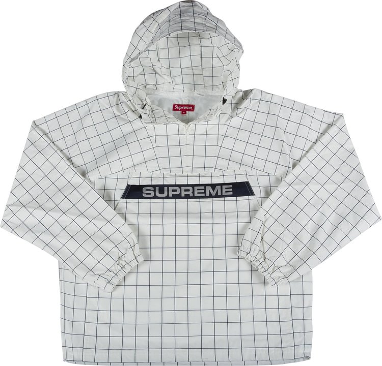 Анорак Supreme Heavy Nylon Anorak 'Windowpane', белый