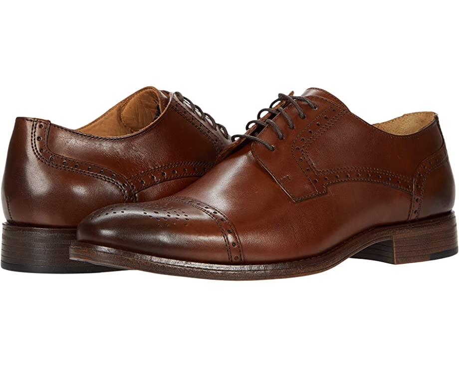 Оксфорды Lewis Cap Toe Johnston & Murphy, коричневый оксфорды danridge cap toe johnston