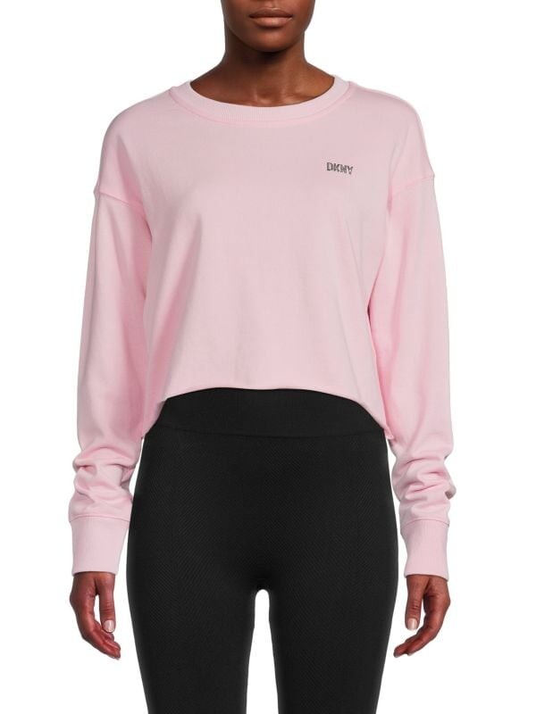 

Укороченная толстовка с круглым вырезом DKNY Sport Blossom