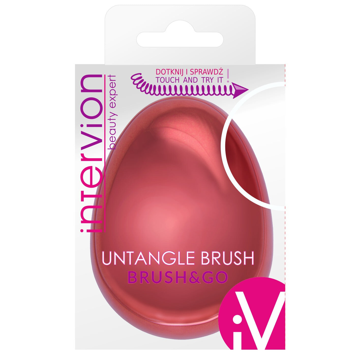 

Inter Vion Расческа Untangle Brush Glossy Metallic