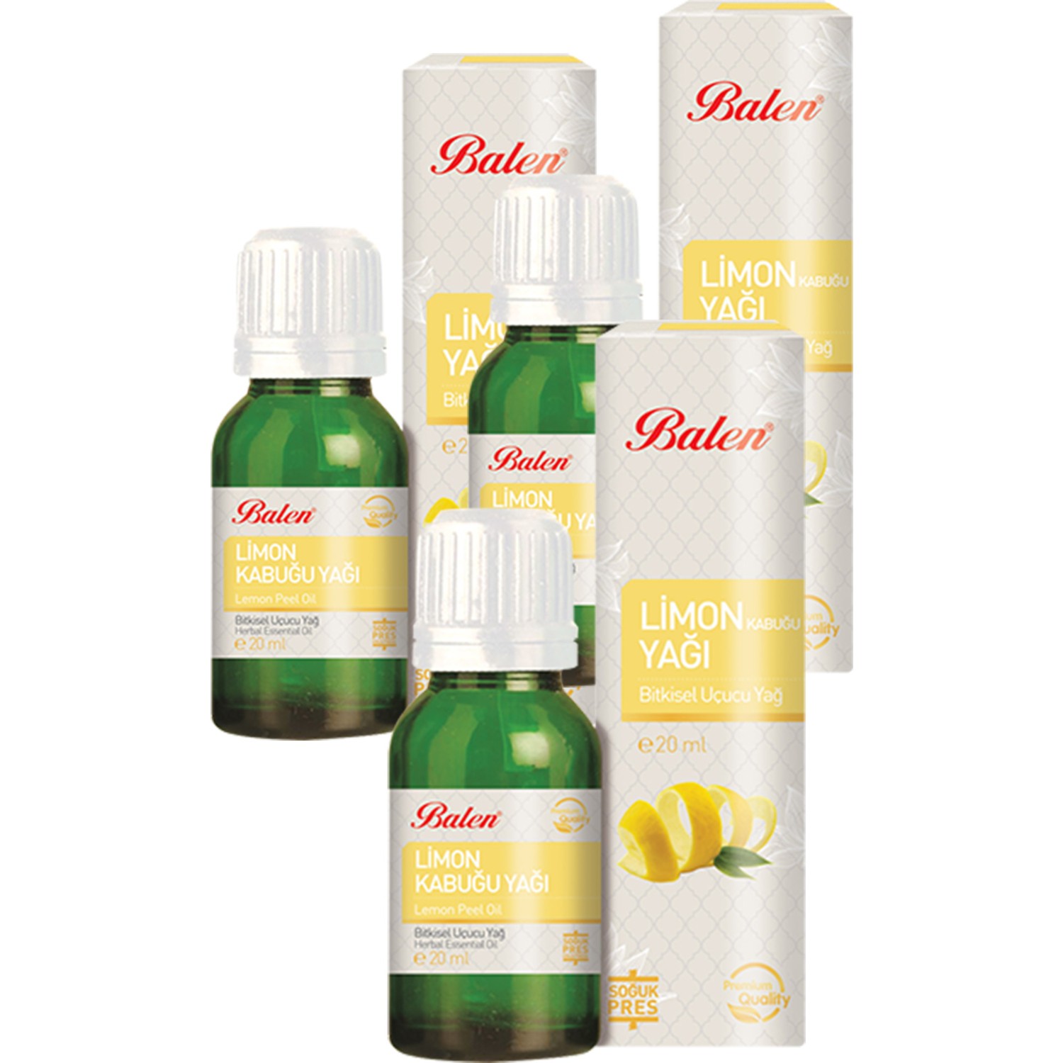 Масло для ухода за волосами и кожей Balen 3 Boxes Lemon Peel Oil, 20 мл, 3 штуки