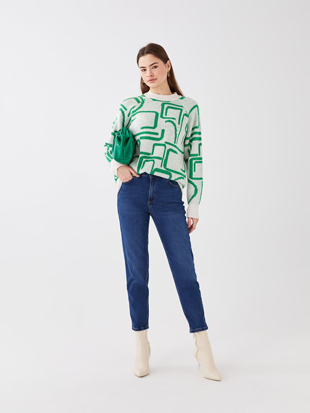 

Прямые женские джинсы Mom Fit LCW Modest