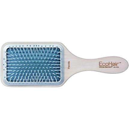 Ecohair Paddle Большая экологически чистая профессиональная бамбуковая расческа для волос, Olivia Garden