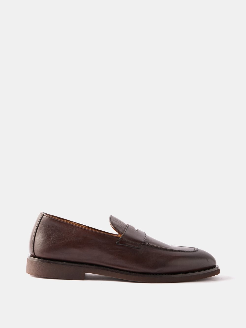

Кожаные лоферы Brunello Cucinelli, коричневый
