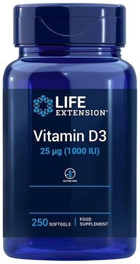 Life Extension, Витамин D3 1000 МЕ, 250 капсул