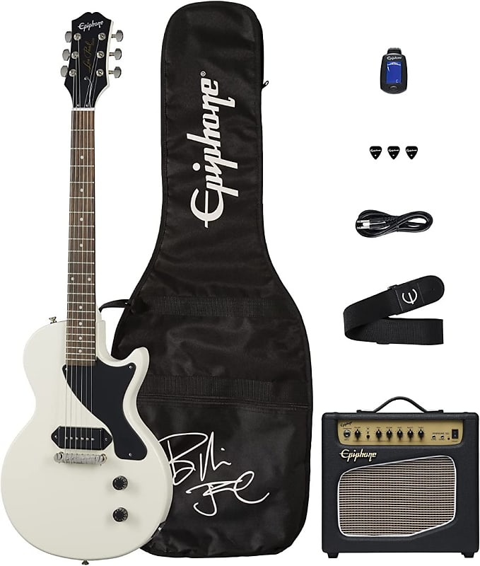 Электрогитара Epiphone Billy Joe Armstrong Les Paul Junior Pack - With Amp, Bag, and More epiphone billie joe armstrong lp jr player pack epiphone billie joe lp jr player pack