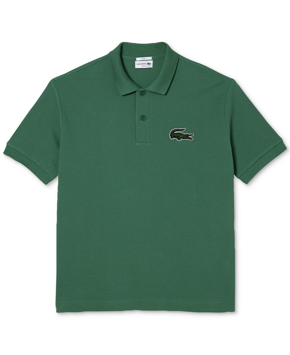 

Мужская рубашка-поло свободного кроя с короткими рукавами и логотипом Lacoste