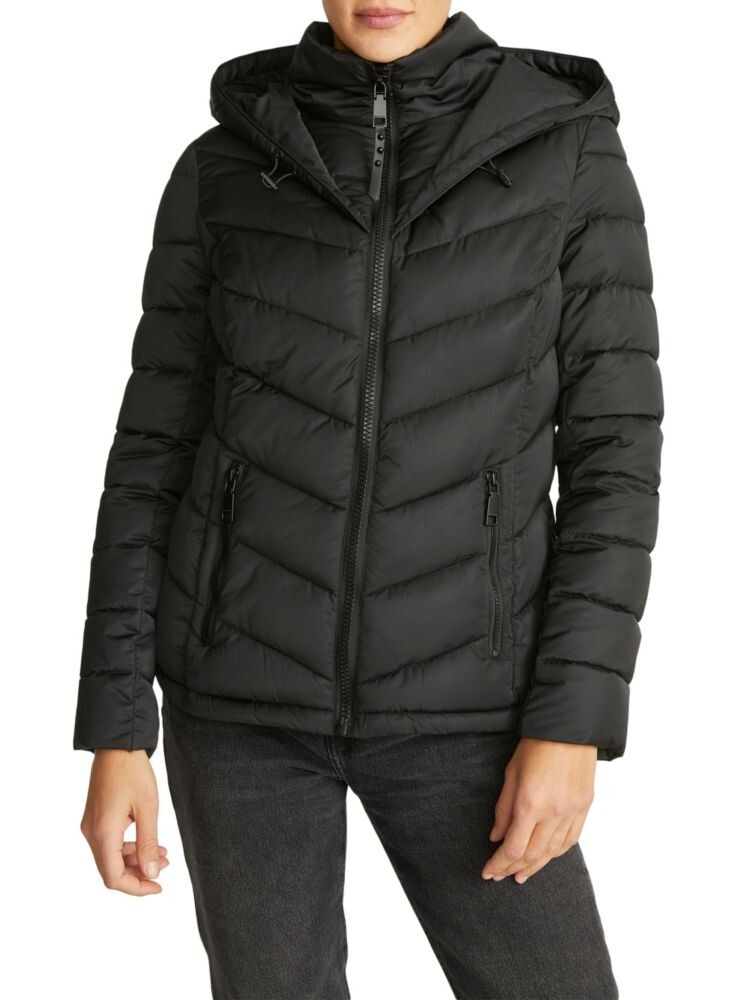 

Пуховик с капюшоном Rebecca Minkoff, цвет Color